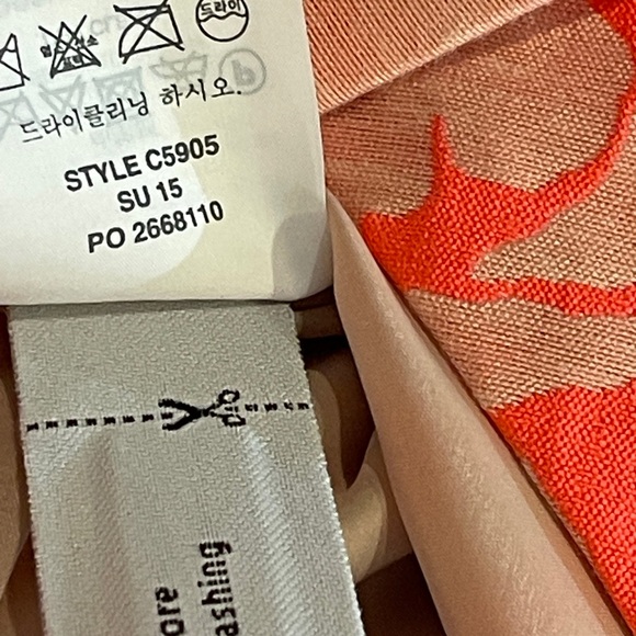 J Crew Lined Pink Nude and Neon Skirt   New - Picture 10 of 10